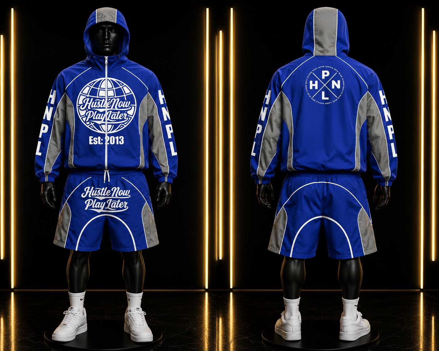 HNPL Long Sleeve Windbreaker W/ Shorts
